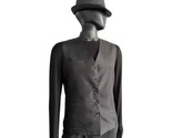 The Gray Crab Men&#39;s Textured Silk Vest Black - $146.00