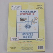 USN Embroidery Kit Sampler United States Navy Candamar Nautical Armed Se... - £7.78 GBP