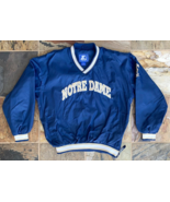 Vintage 90s Notre Dame Starter Pullover Jacket Men XL Blue Embroidered - €64,61 EUR
