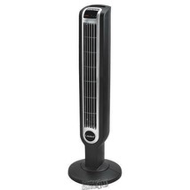 Lasko-36&quot; Tower Fan - Black 12&quot; Diameter With Remote Control Programmabl... - £56.28 GBP