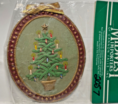 Vintage Midwest Importers of Canon Falls Christmas Tree Wall Decor Ornament NOS - £7.44 GBP