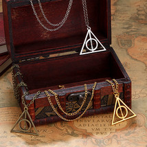 Harry Potter Deathly Hallows Pendant Necklace - Usa Seller (California) - £3.17 GBP
