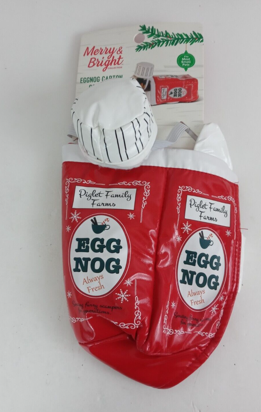 Merry &amp; Bright Eggnog Carton Costume Small Animal Guinea Pig - $5.81