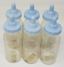Vintage Baby Bottles Baby Shower Favors Birthday Shower Games lot of 6 Blue - £5.50 GBP