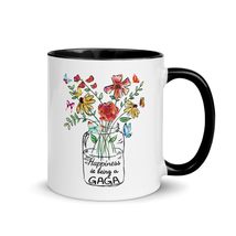 Happiness Is Being A Gaga Flower Mug, For Mother&#39;s Day Gift Form Granddaughter,  - $18.76+