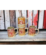 Vintage 1958 New Jersey NJ Ski Club Ceramic Signed Skiers Beer Steins Se... - $135.19 CAD