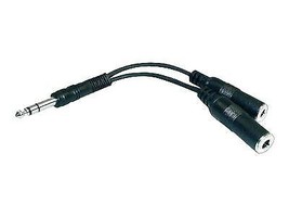 Y Cable 1/4 Trs To Dual 1/4 Trs Female - £19.17 GBP