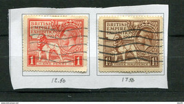 Great Britain 1924 British Empire Exhibition Sc 185-6 Used 11423 - $9.90