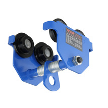 VEVOR Manual Trolley 0.5 Ton 1100 lbs Dual Wheels2.5-5.5" Beam Width All... - $31.90