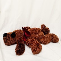 Floppy Dog Brown Bow Plush Stuffed Animal 19&quot; long Friendzies 2002 Targe... - £66.67 GBP