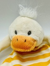 Maison Chic Yellow Duck Plush Lovey Security Blanket Pacifier Holder Duckie - £19.99 GBP