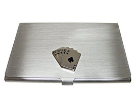 Kiola Designs Royal Flush Gambling Poker Business Card Holder - £31.96 GBP