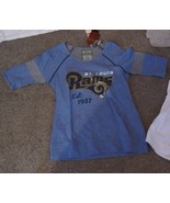 NWT Women&#39;s NFL Pick Six Tommy Bahama Shirt 3/4 Sleeve St Louis Rams sz- XS - $1,903.18 MXN