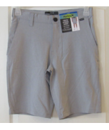 Hurley  4 Way Stretch Adjustable Waist Shorts Wolf Gray Boys&#39; Sz. S(7/8)... - $14.74