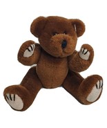 Jointed Teddy Bear Small 8&quot; Plush Toy Dark Brown ty 1993 - £9.37 GBP