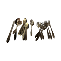 Lot Assorted Antique Silver Plate Stainless Flatware Tableware Spoons Forks - £36.76 GBP