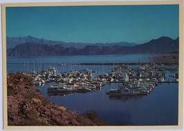 Colorful Marina on Lake Mead on Route 41 Nevada vintage Postcard - £2.30 GBP