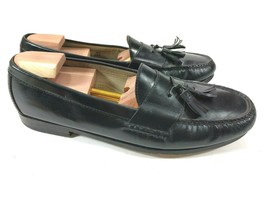 Cole Haan Black Leather Tassel Slip On Mens Moc Toe Loafers Size 13 B - £19.42 GBP