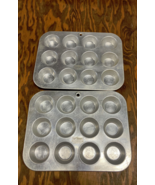 Worthmore vintage aluminum mini muffin cupcake tin pans - $21.73