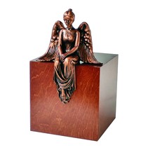 Funeral ashes casket Unique Memorial Cremation urn Artistic Sculpture ur... - $215.37+