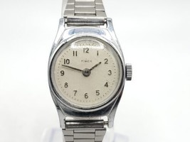 Vintage Timex Mechanical Womens Watch Running Silver Tone Shock Resistan... - £19.26 GBP