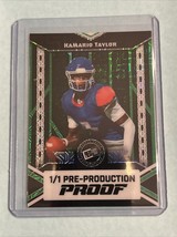 2024 Press Pass Fottball Kamario Taylor 1/1 Pre-Production Proof - $6.93