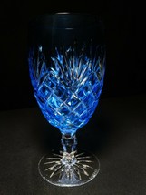 Faberge Odessa Sky Blue Crystal Ice Tea / Water Glass. 7&quot; Tall - $245.00