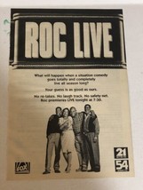 Roc Live Tv Guide Print Ad Charles S Dutton TPA15 - £4.64 GBP