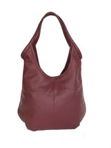 Leather Hobo Bag, Everyday Shoulder Handbag, Casual Purse, Machel - £112.37 GBP