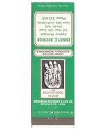 South Dakota Matchbook Cover Woodmen Accident &amp; Life Emmet Brewick - $1.97