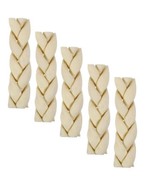 PUREPET Long Lasting Dog Chew Braided Stick Treats Rawhide Braids 7&quot; or ... - $32.20