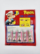 Vintage Popeye Tube a loonies 5 pack Bubble Blowing toy sealed by Larami 1973 - £15.81 GBP