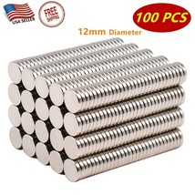 100 Pcs of Super Strong Neodymium Magnets, N35 Rare Magnets 12mm X 2mm - £9.48 GBP