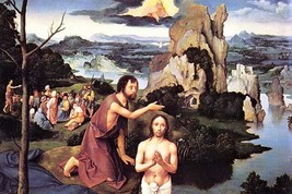 Baptism of Christ by Joachim Patinier or Patinir - Art Print - £17.19 GBP+