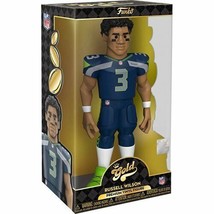 NEW SEALED 2021 Funko Gold NFL Seahawks Russell Wilson 12" Action Figure - $39.59