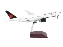 Boeing 777-200LR Commercial Aircraft with Flaps Down &quot;Air Canada&quot; White with Bla - £150.30 GBP