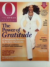 O The Oprah Magazine The Power of Gratitude November 2014 Magazine - £16.77 GBP
