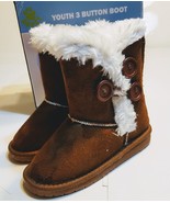 Dawgs Toddler Youth 3-Button Microfiber Kids Boots Youth Size 6-7 Chestn... - $23.50