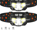 Headlamp Flashlight, 1200 Lumen Ultra-Light Bright LED Rechargeable Head... - £29.40 GBP