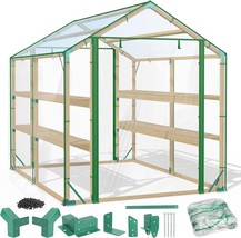 MOFEEZ Walk in Greenhouse, 8x6ft Green House for Plants MF99192-2 - £59.47 GBP