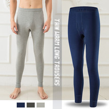 Men Thermal Long Johns Legging Pure Cotton Soft Lightweight Slim Pants N... - £13.92 GBP