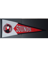 Nashville Sounds Minor League Grey &amp; Red Felt Cloth Baseball Sports Pennant - £39.32 GBP