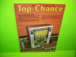 Hellomat Automaten TOP CHANCE Original Slot Machine Promo Flyer German Text Rare - £18.50 GBP
