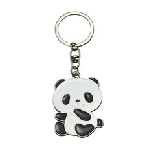 alloy creative cute cartoon panda keychain - £11.18 GBP