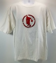 Vintage Limited Reebok Allen Iverson I3 White Red Logo 100% Cotton XL Men Shirt - £23.48 GBP