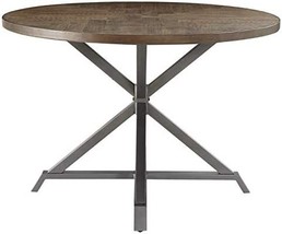 Homelegance Fideo 45" Round Industrial Style Dining Table, Pine - $417.99