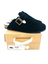 Zodiac Women Maui Faux Shearling Slip Ons Clogs- Black Suede, US 9 - £22.39 GBP