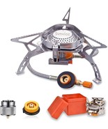 Upgraded Portable Campfire Burner, Windproof Backpacking Stove With Piezo - £31.87 GBP
