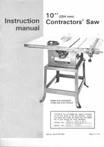 Della - 1978 Model 34-440 10&#39; Contractors Saw Instructions Maintenance M... - €6,94 EUR