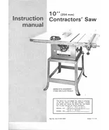 Della - 1978 Model 34-440 10&#39; Contractors Saw Instructions Maintenance M... - $11.26 CAD